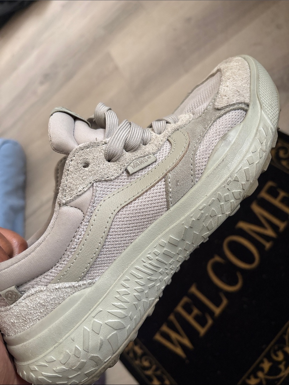 Vans Kids Cream Lace-Up Chunky Sneakers
